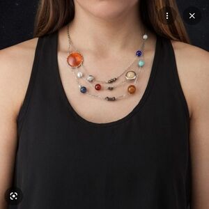 Thinkgeek Solar System Necklace Rare